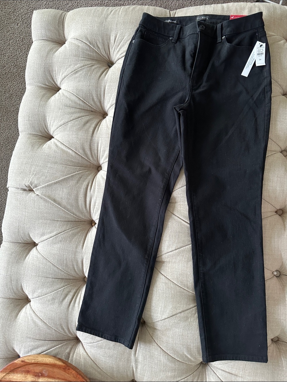 Talbots Black Straight-Leg Women's Jeans